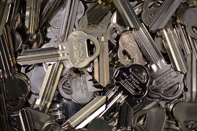 Massor av nycklar för nyckelkvittering
